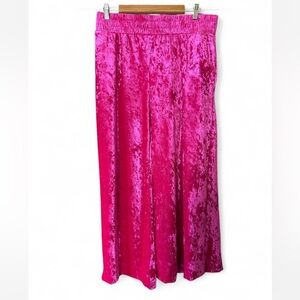 a new day Velvet Fuchsia Wide Leg Pants